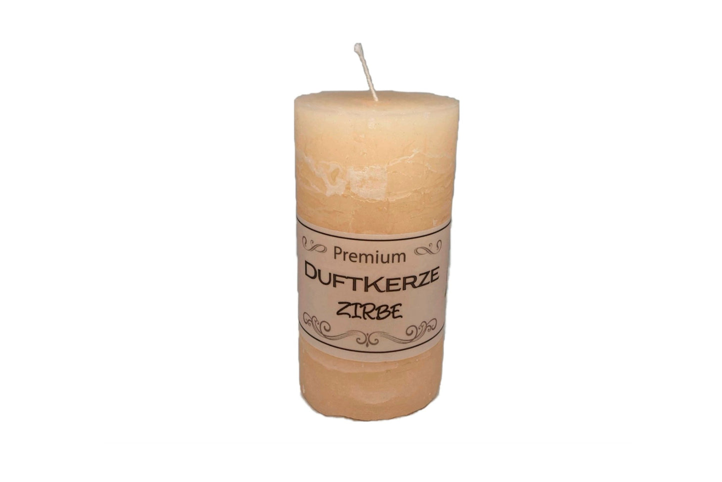 Naturfarbene Zirbenkerze handgemacht