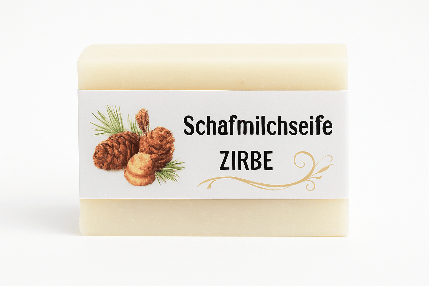 Schafmilchseife Zirbe mit natürlichem Zirbenöl – pflegende Handseife handgemacht in Österreich
